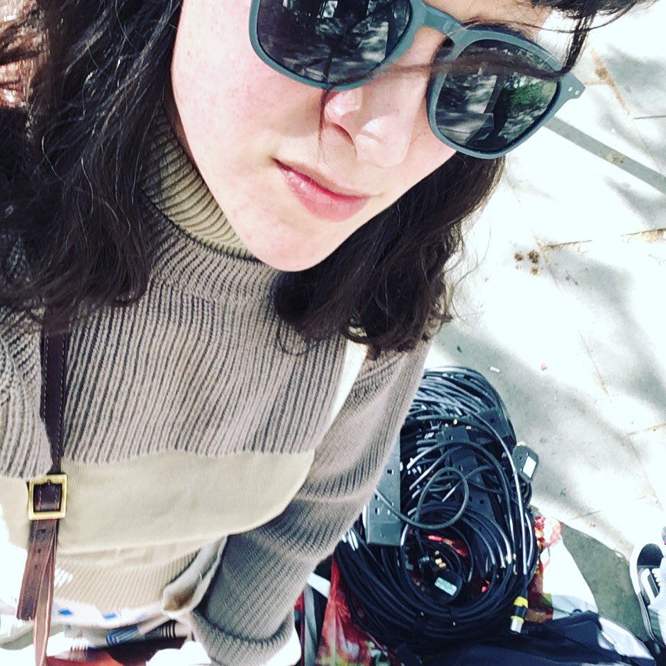 julierosebower's tweet photo. Me and plenty of cables before teaching a workshop @CSSDLondon this morning, part of the ‘Aurality’ season. ‘Loop station as performance tool’ was a lot of fun with a great group of MA students. #aurality https://t.co/DRlDAPQsDM