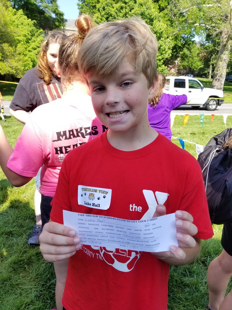 Third Place Standing Broad Jump: Luke Hall!!! Yay Tusculum View!! 👟🏃‍♂️🏆🥉 <a href="/DeAnnaSMartin/">DeAnna Martin</a>