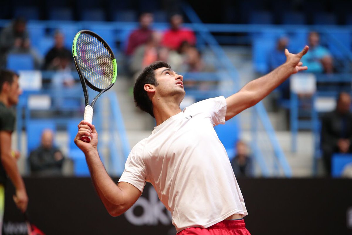 TTForgtr's tweet photo. 3 numaralı seribaşı 🇧🇾Egor Gerasimov'a 7-6, 7-6 kaybeden 🇹🇷Cem İlkel, Karshi Challenger'a yarı finalde veda etti. https://t.co/dJKNEpASma