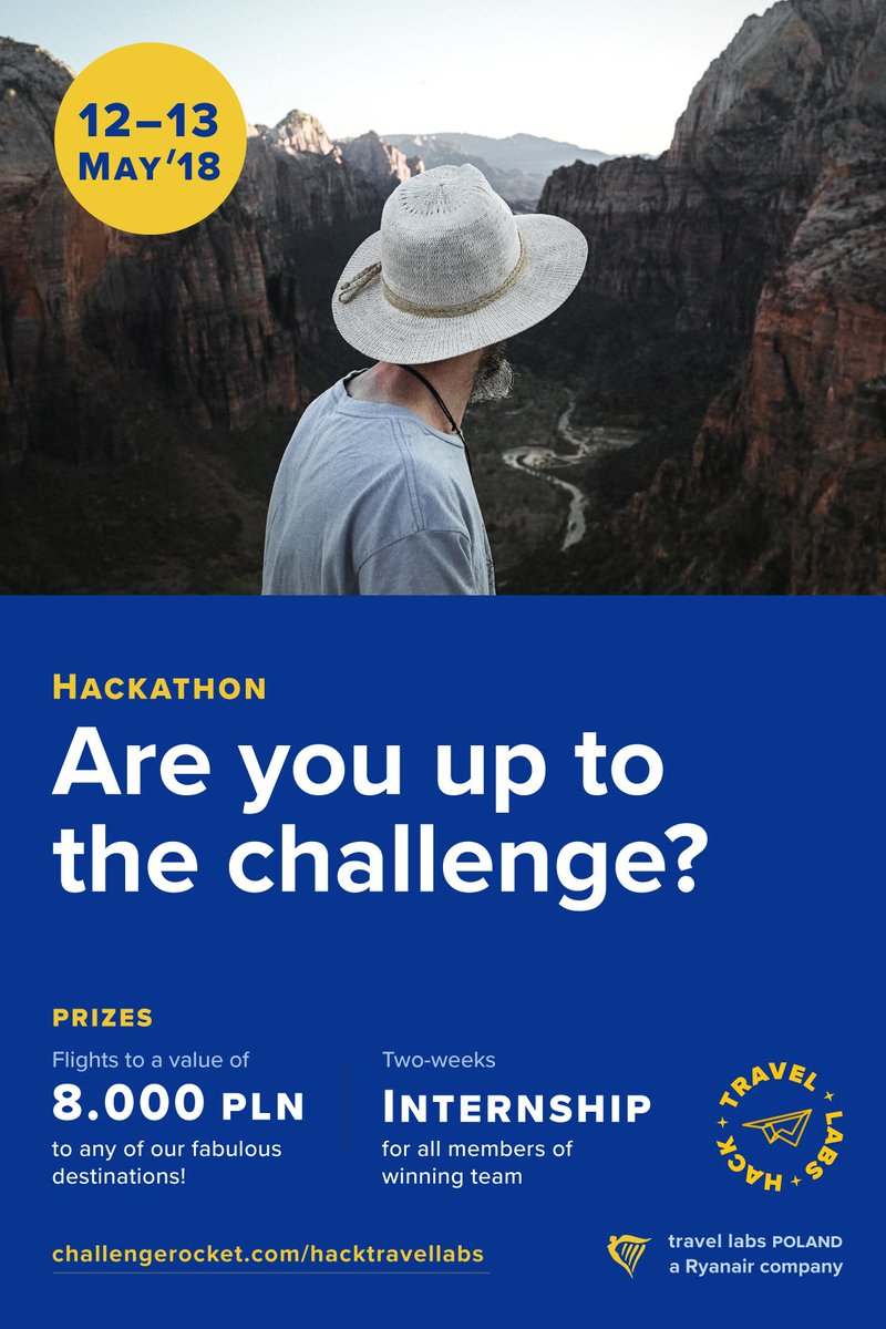 RyanairLabs's tweet photo. We are looking forward to meeting everyone tomorrow at #HackTravelLabs in our Wroclaw office ๐๐ It's going to be a weekend you wont want to miss! ๐ต๐ฑโ๏ธ
#HackTravelLabs #innovation #developers #Wroclaw #hackathon https://t.co/PlnB8aiyhF