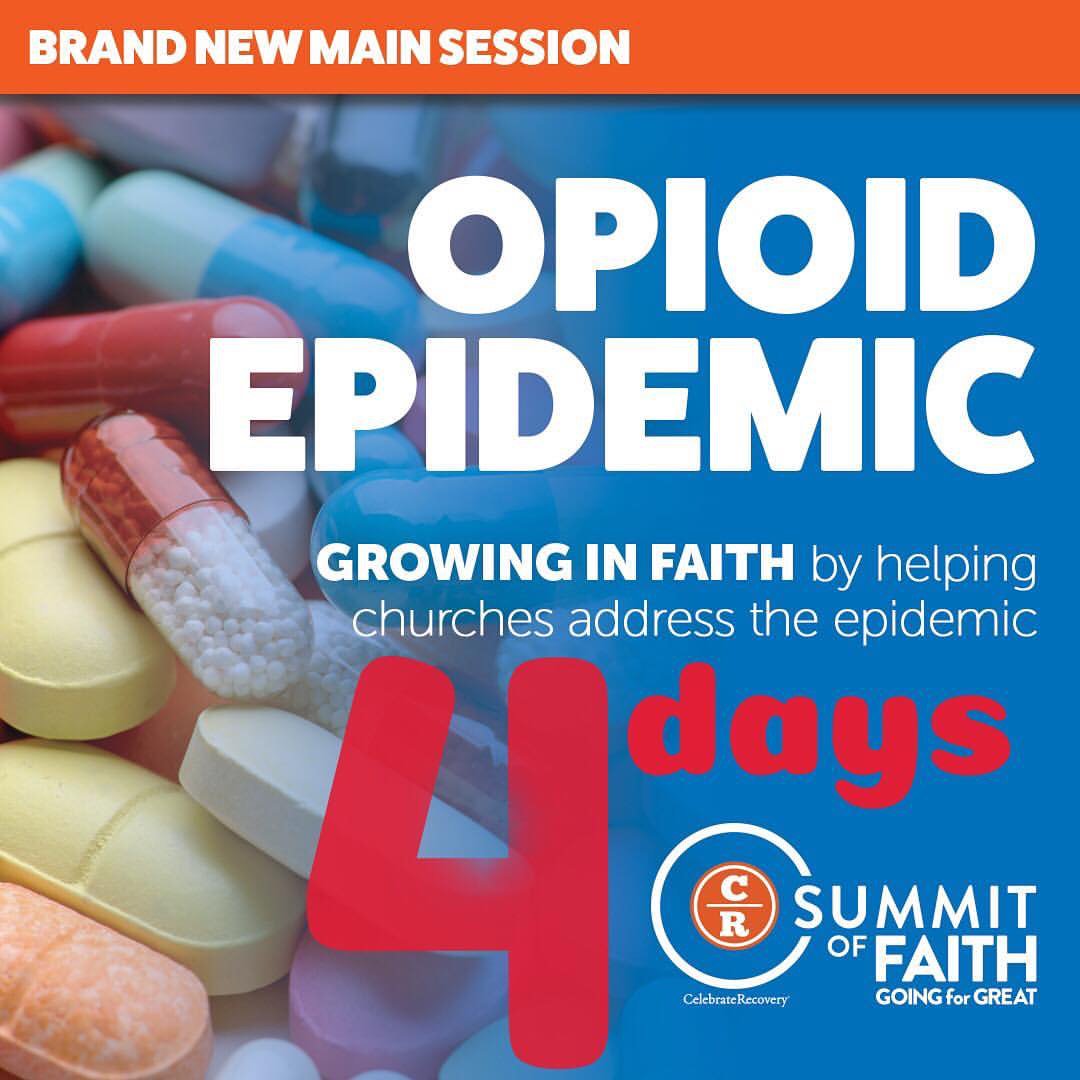 celebraterecvry's tweet image. 4 days left for best pricing for Celebrate Recovery’s Summit East
At this year’s Summit, Eastern National Director, John Eklund speaks on the Opioid Epidemic:  175+ fatal overdoses every single day. 
Register for the Summit of Faith Celebraterecovery.com/events