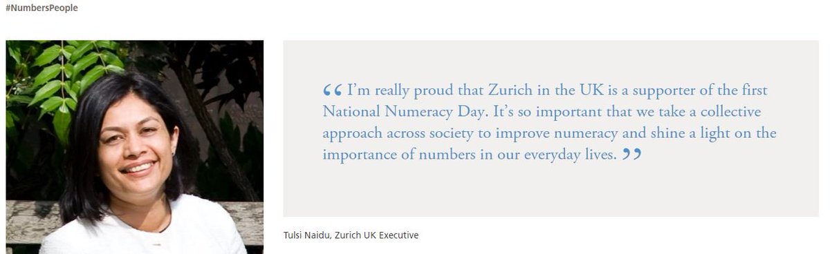 ZurichInsUK's tweet photo. Next Wednesday is National #NumeracyDay and we’ve
challenged our employees to check they have
the essentials of numeracy. Find out more about
how you can get involved
https://t.co/6wy1H1Vaqw  https://t.co/cOtGbAegBW  #numberspeople https://t.co/lkrSaqf2c5