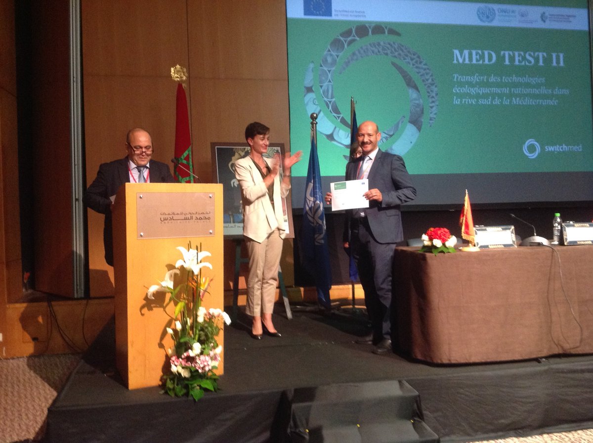 UNIDOMorocco's tweet photo. Cérémonie de remise des certificats aux entreprises
participantes au projet #MedTest @SwitchMed  @UE_au_Maroc @AmbUEauMaroc Ms Irene Mingasson @EU_Commission @HananHanzaz @UNIDOMorocco Ms Carolina Gonzalez-Mueller @UNIDO https://t.co/xu8U3tYpJf