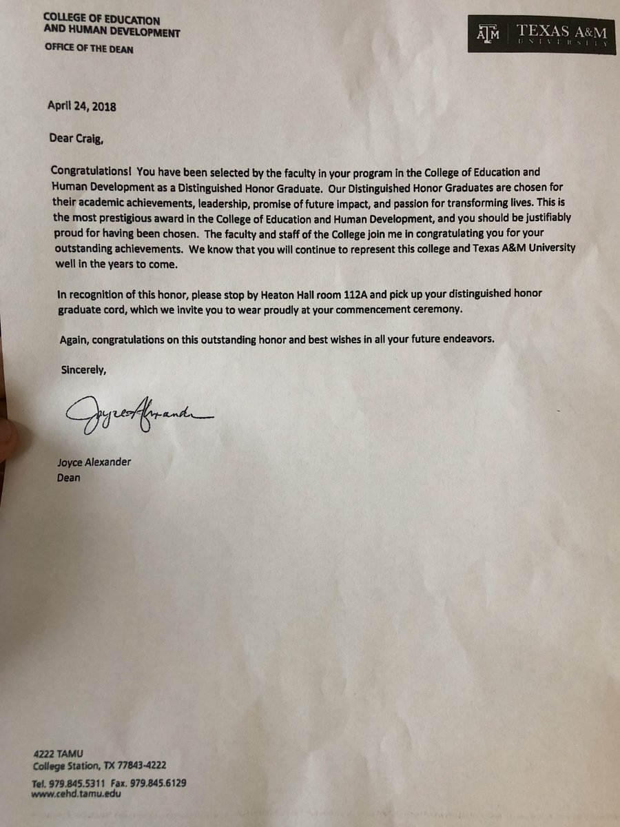 Dr. Brian Hill (@d51supt) on Twitter photo Shoutout to DOCTOR <a href="/craigsshapiro/">Dr. Craig Shapiro</a> who is graduating today from his doctoral program at <a href="/TAMU/">Texas A&M University</a>! He is also being recognized as a Distinguished Honor Graduate! Congrats, Dr. Shapiro! We’re all proud of you in <a href="/AustinISD/">Austin ISD</a>! #AISDProud #AISDGotTalent <a href="/cehdtamu/">Texas A&M College of Education & Human Development</a> Shoutout to DOCTOR <a href="/craigsshapiro/">Dr. Craig Shapiro</a> who is graduating today from his doctoral program at <a href="/TAMU/">Texas A&M University</a>! He is also being recognized as a Distinguished Honor Graduate! Congrats, Dr. Shapiro! We’re all proud of you in <a href="/AustinISD/">Austin ISD</a>! #AISDProud #AISDGotTalent <a href="/cehdtamu/">Texas A&M College of Education & Human Development</a>