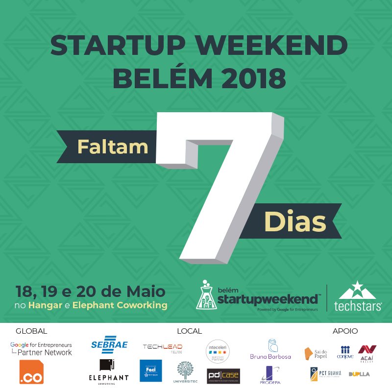 swbelem's tweet image. Falta só uma semana! Vem #SWBelem2018!
