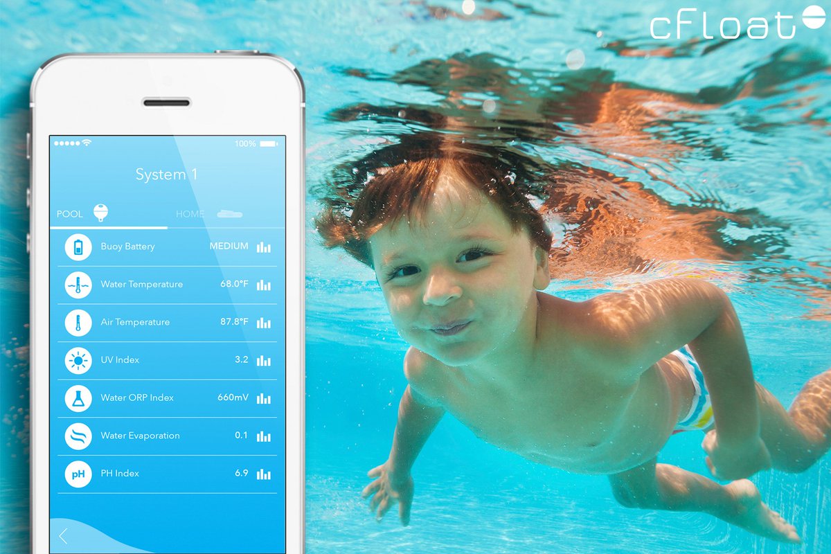 cec_SF's tweet image. cFloat monitors your pool water chemistry 24/7.

#pool #cFloat #poolmonitoring #poolcare #savetimeandmoney #realtime #skincare #UV #smartphone #smartdevice #family #Qicharger