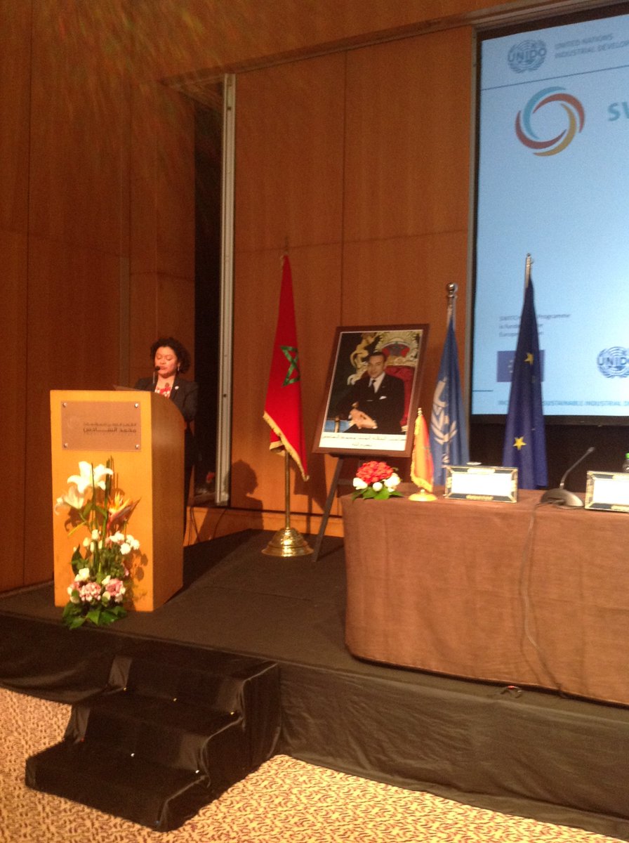 UNIDOMorocco's tweet photo. Présentation de l’approche intégrée #MedTEST @SwitchMed, 
résultats au niveau régional et Bilan des actions réalisées au Maroc @EU_Commission @UE_au_Maroc @UNIDO @UNIDOMorocco https://t.co/EekQN1MHea