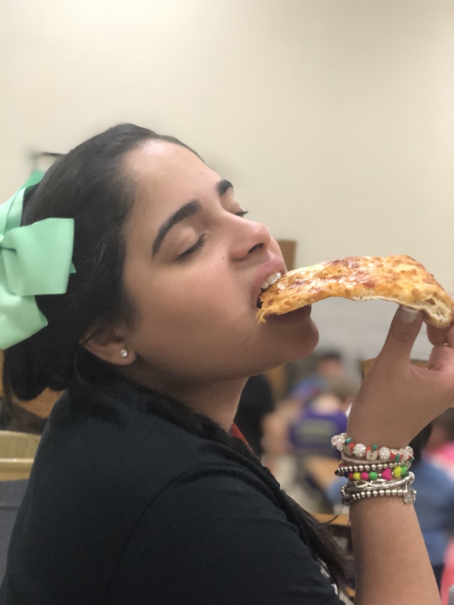 Ces_oreilly's tweet image. Savoring the yummy pizza! Lols