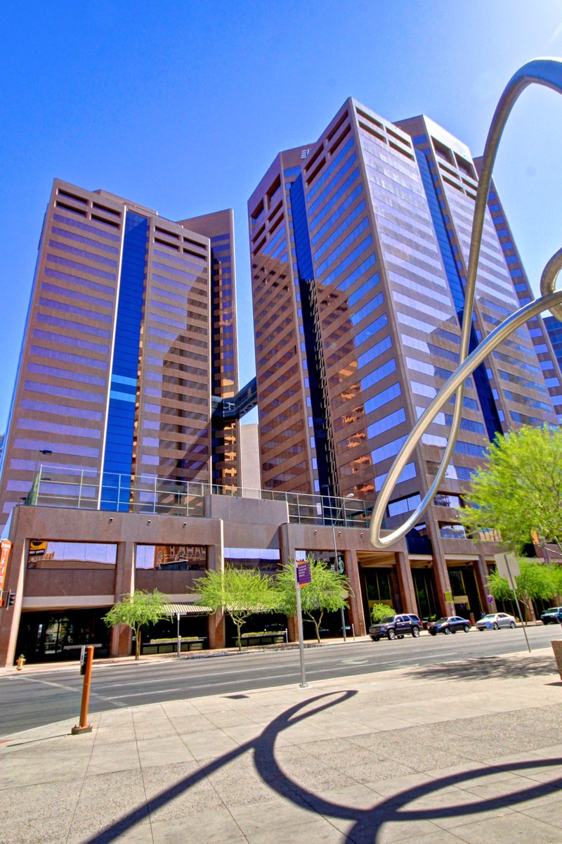 Hines's tweet photo. This week’s #ViewfromHines comes from @rensquarephx in the heart of #Phoenix’s #centralbusinessdistrict. This two-building, 968,790-square-foot complex has undergone extensive #renovations over the past year with more improvements on the way. https://t.co/zzyKncQNgO #Hines #AZ https://t.co/Umt3rBMmC9