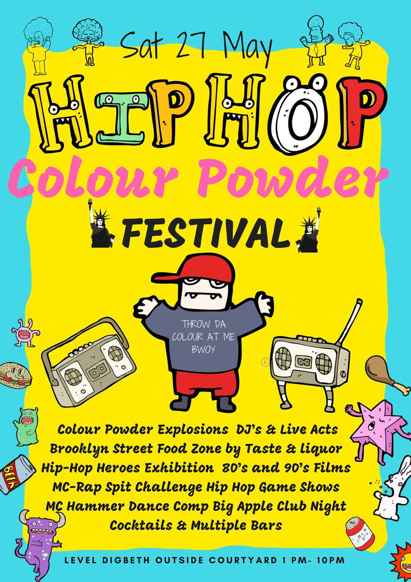 We're excitied to be supporting this monster fest. Colour powder bombs and the Brunch'in and Hip Hop DJs providing the beats! Bank Hoilday Sunday 27 May <a href="/SHAANTI11/">SHAANTI</a> <a href="/tasteandliquor/">Taste & Liquor</a> #hiphopcolourfest The 1st of it's kind in Europe! #pioneers
