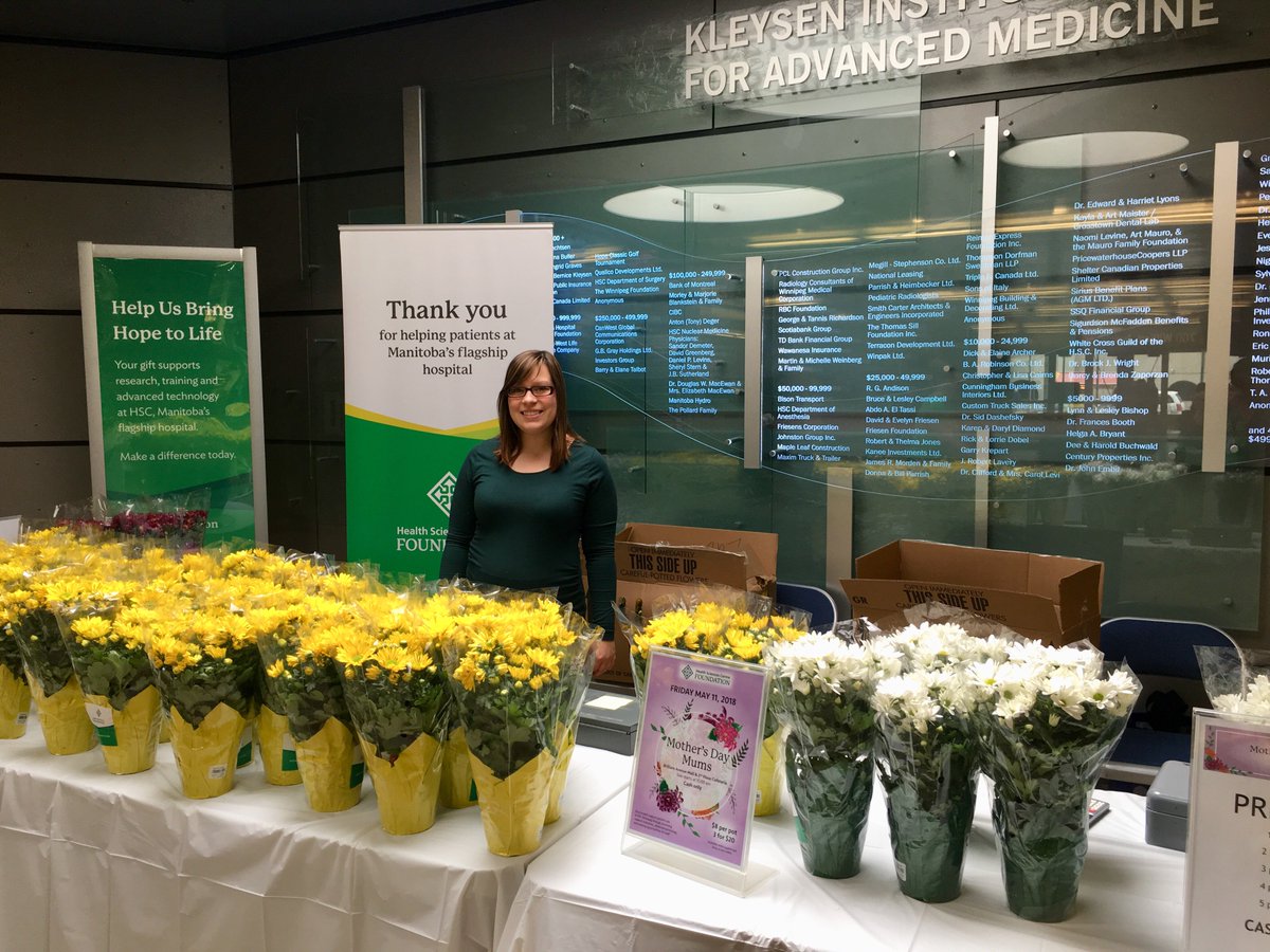 HSCFoundation's tweet photo. ON SALE NOW! Come purchase your Mother's Day Mums and support the @HSCFoundation at the same time. $8 for one or three for $20 😲 at the William Ave Mall and Green Owl Cafeteria. Help us bring #HopetoLife and get your mother the beautiful gift she deserves!🌺🌸🌷 https://t.co/lDhyhHKblZ