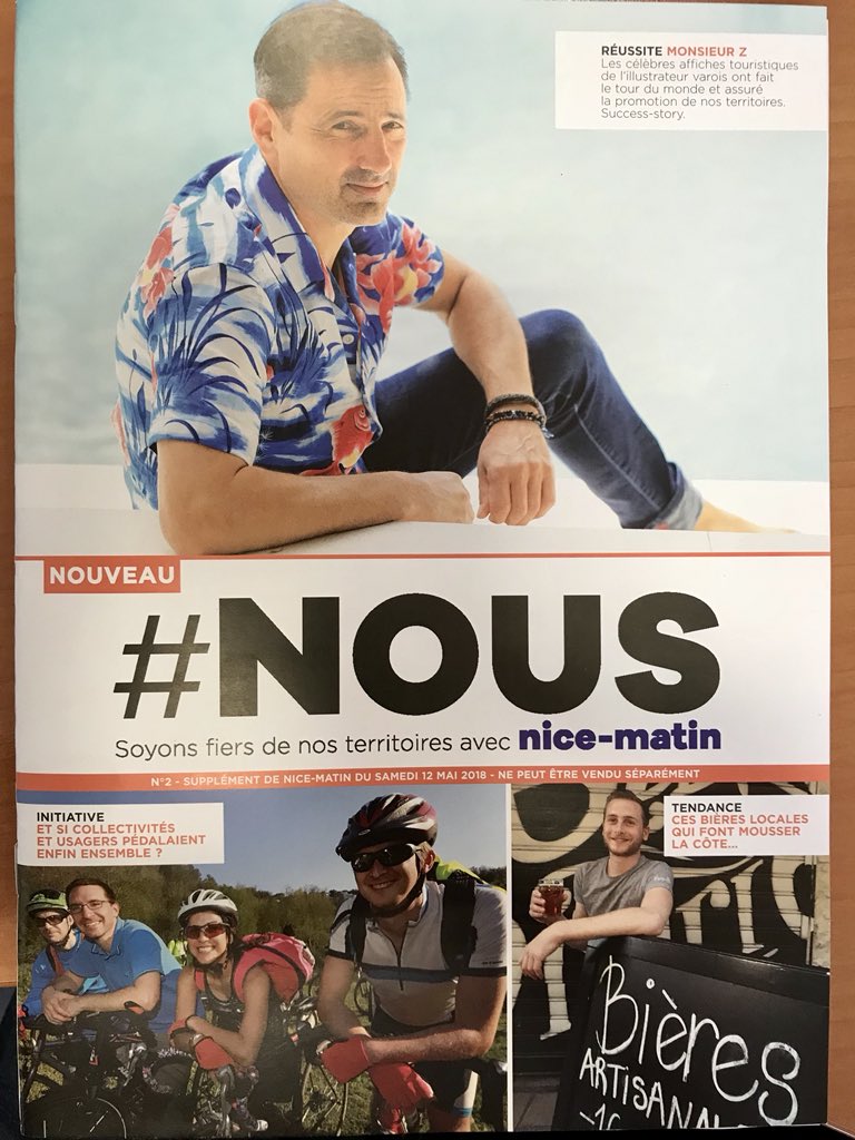 ChristianHUAULT's tweet photo. Tous à vos kiosques demain pour le numéro 2 de #NOUS ! Avec du vélo, de la bière et le plein de bonne humeur... et de bons sujets ! À découvrir avec #Nice_Matin #Var_Matin et #Monaco_Matin https://t.co/wDnFJE8zGz