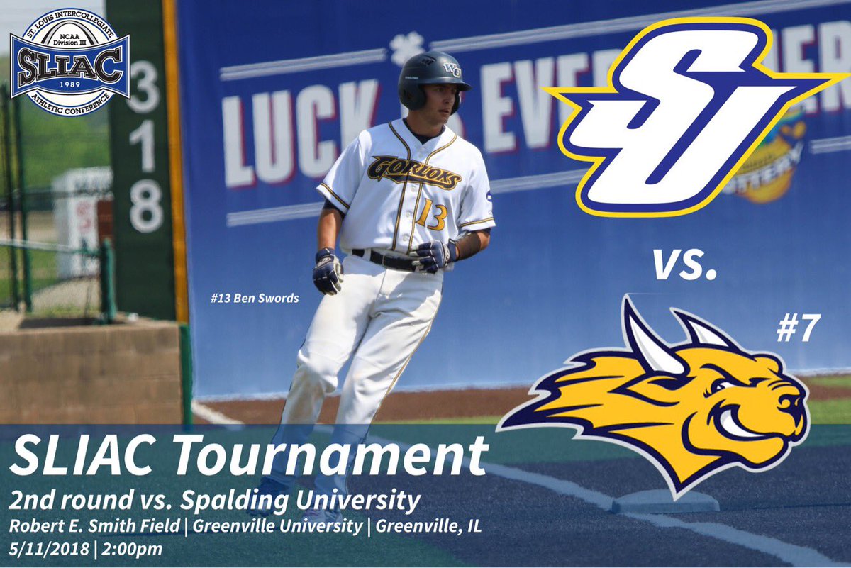 WebsterBaseball's tweet photo. SLIAC tournament Round 2! 

Spalding University vs. #7 Webster

📍: Robert E. Smith Field | Greenville University | Greenville, IL
⏰: 2:00pm CST
🌤: 86 Partly Cloudy
📊📈: https://t.co/gPKVxcuL8O
📺: https://t.co/wuq1WpOVV1

#Loks https://t.co/YmIVYme9dH