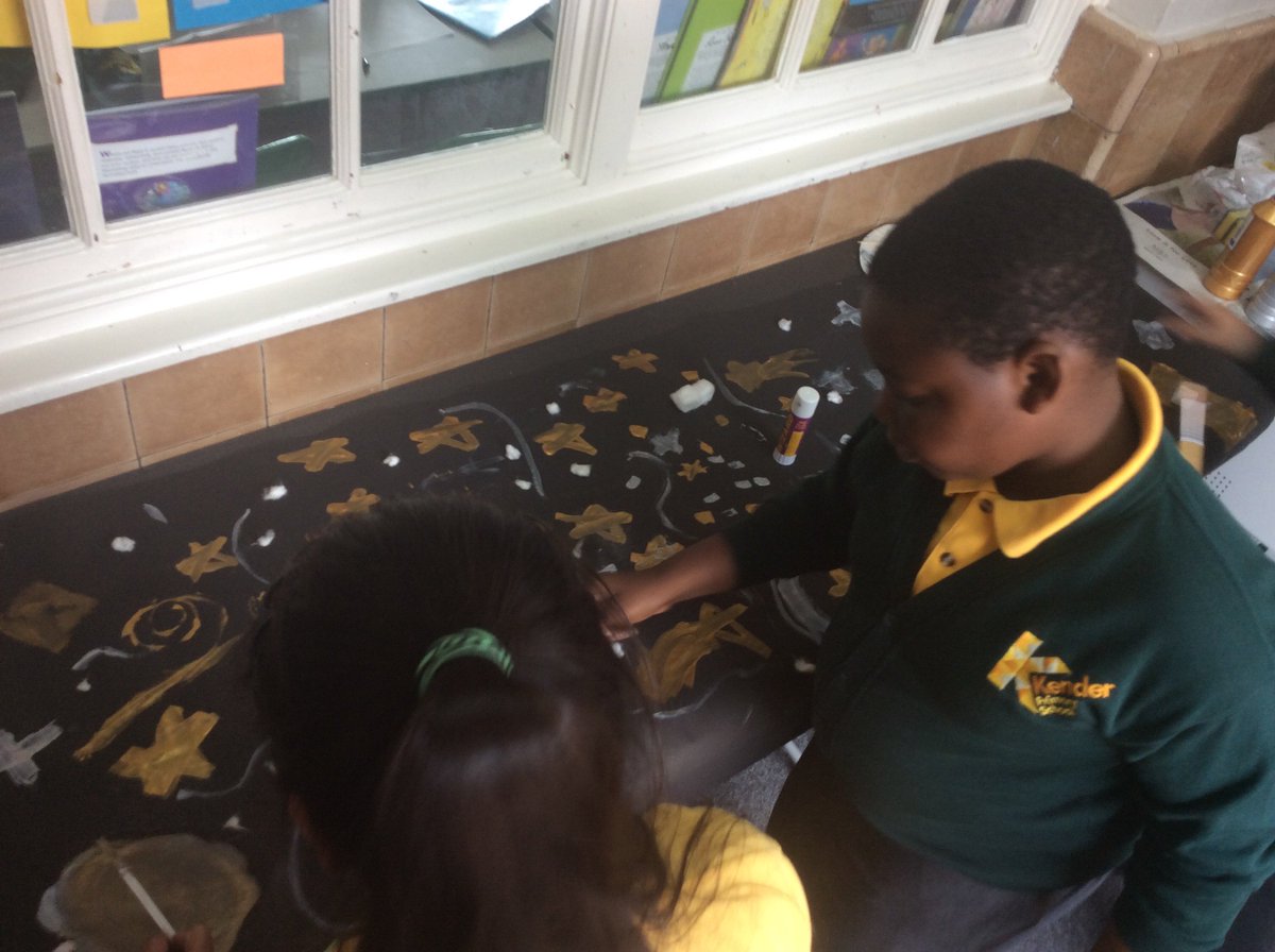 KenderWilson's tweet photo. This afternoon we publish our poem about space and created a galaxy backdrop for our display! https://t.co/61bCQBOtxO