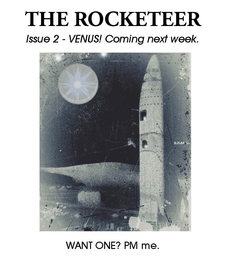 saralightwaller's tweet image. The Rocketeer issue 2 -Venus! Coming the week of May 13th. Not a Space Explorer yet? PM me! #pulpartisit #pulpwriter #spaceopera #therocketeer #newslatter #thrilling #wonder #retropulp #retroart #retromagazine #venus #morningstar #eveningstar #pulpnovelist #pulpauthor