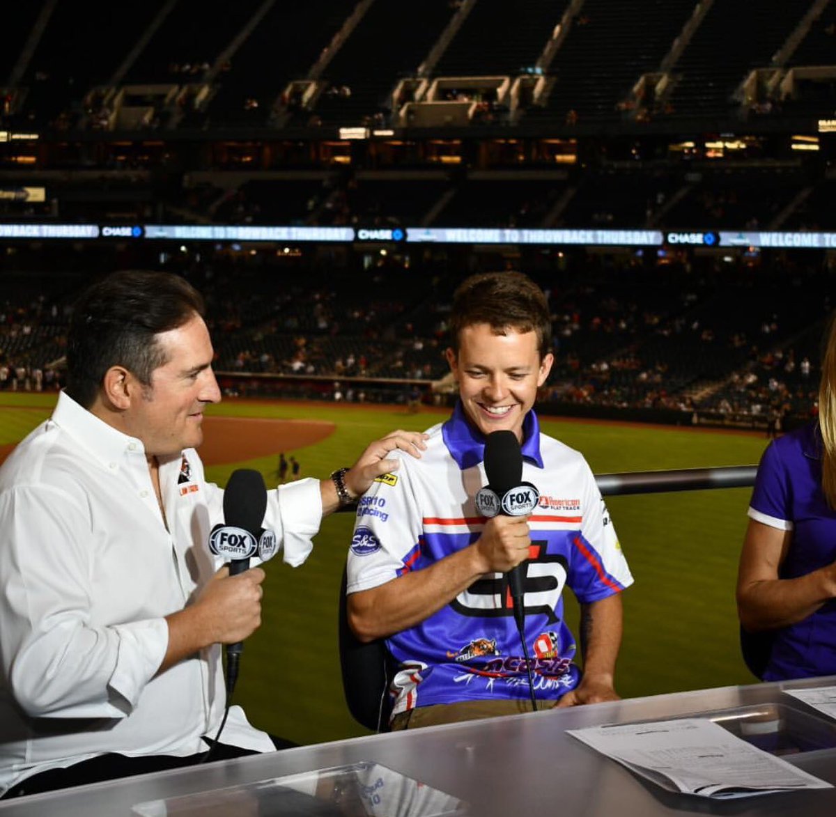 Ari and <a href="/CoryTexter/">Cory Texter</a> on <a href="/FOXSPORTSAZ/">Fake BALLY Sports az</a> last night talking about the upcoming <a href="/ArizonaMile/">ArizonaMile</a>, you can still buy tickets at arizonamile.com