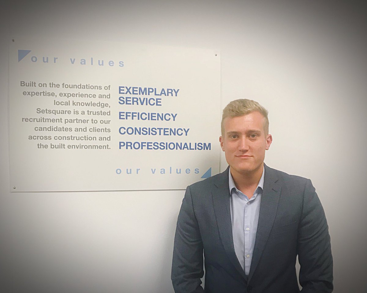 SetsquareRec's tweet photo. A big Welcome to Setsquares newest Consultant Josh.
Josh came to us from another recruitment agency to further develop his skills within the construction sector and what a first week its been! #Recruiter #construction #asset #supply #trades #labour https://t.co/meB63TfjSd