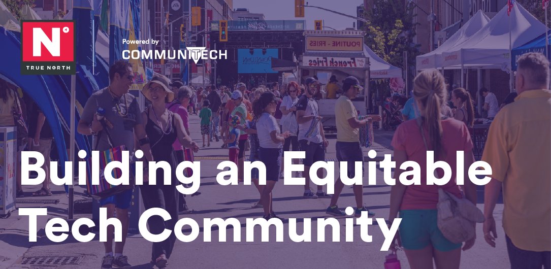 Communitech's tweet image. Are you a community builder in the #TOWRCorridor? We want you to participate in the #TrueNorth18 discussion May 29-31 around building an equitable tech community. Learn more &amp;gt;&amp;gt;&amp;gt; buff.ly/2jvwRNx