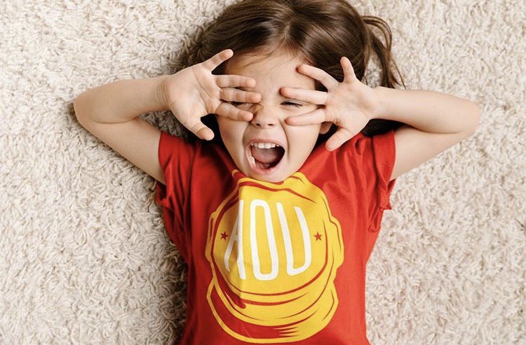 WeRunGame's tweet photo. We’re just gonna lay down and take a nap ‘til Game One starts. Are your littles ready to rep? #SpaceCity #RedNation #RunAsOne #KidsRunGame #Repost @realthread https://t.co/jE3sKp2B5F