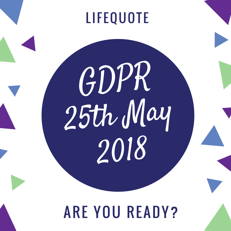 LifeQuote_UK's tweet image. It's almost time! Are you ready? 
For information on the changes we've made visit our dedicated GDPR page: lifequote.co.uk/home/GDPR or give us a call 01243 791199. 
More ways to help make life simple. 
#GDPR #Protection #LifeMadeSimple