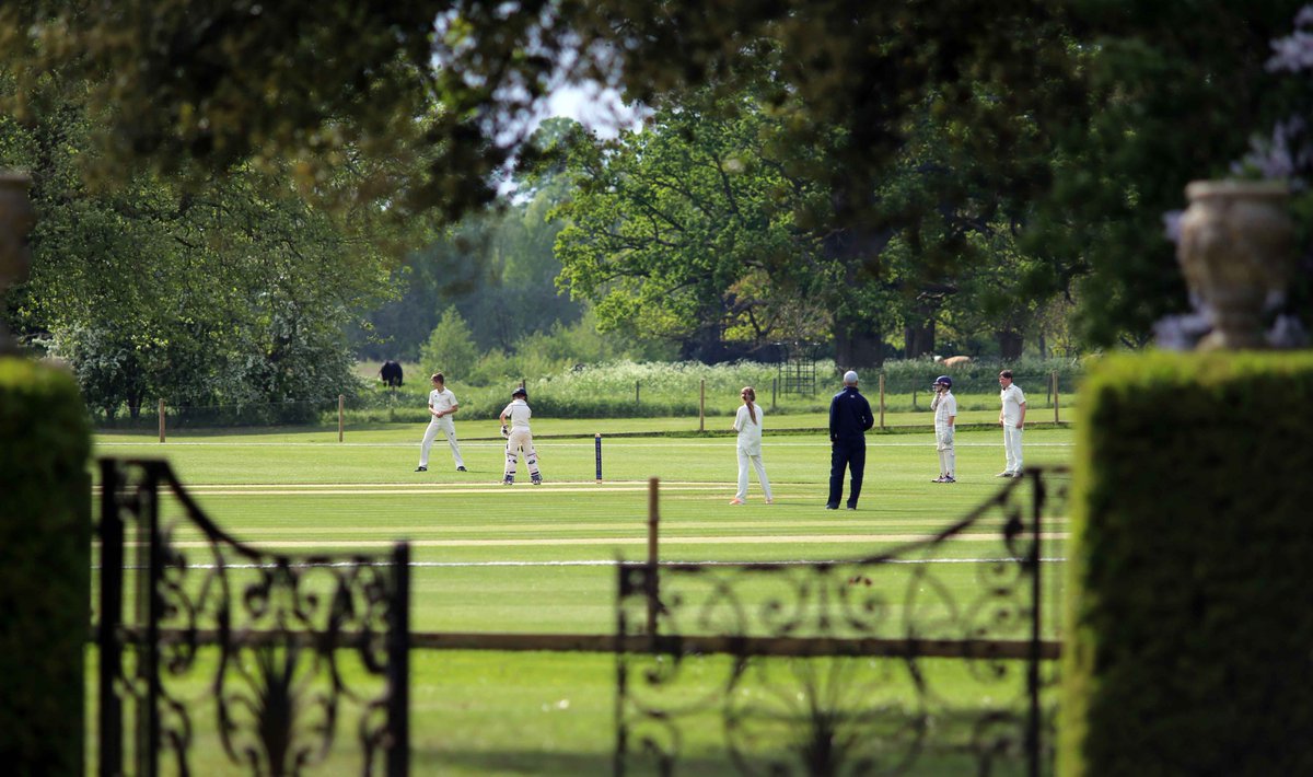 CulfordSchool's tweet photo. A beautiful afternoon for Prep School cricket with @MoretonHallPrep on the 1st XI square #culfordschool #culford #creatingindividuals https://t.co/LmE3Bk29h1