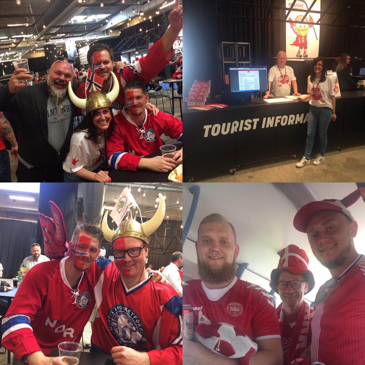 VisitAarhus's tweet photo. Today our colleague Darina helps out at the Tourist Information in the Fan Zone at #IIHFWORLDS in Herning. A HUGE shout out to all the amazing ice hockey fans here to have a party!
@IIHFHockey #icehockey #fans #Denmark18 #IIHF2018 #DENvsNOR https://t.co/VRZw3iOuTq