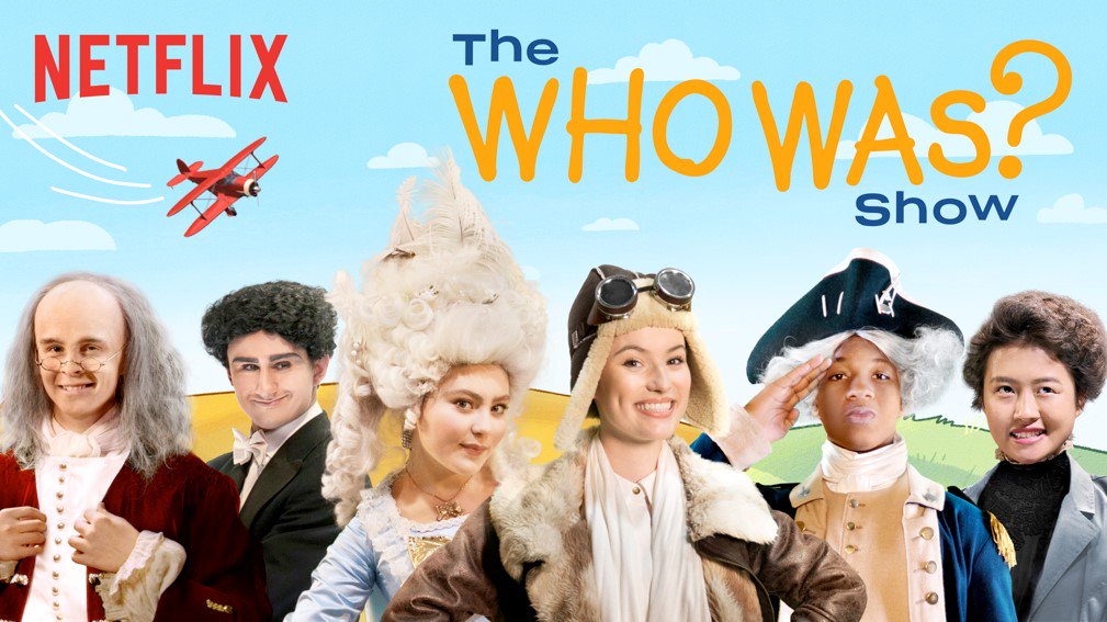 TVTango's tweet photo. 🌟Binge Now @netflix Series Premiere #TheWhoWasShow #WhoWasShow w/ @haley_tju @LILLACRAWFORD #AdamHochstetter @BentleyGreen @KirrileeBerger @TVsAndyDaly About: https://t.co/QdYAWhrXzP https://t.co/E4w2PdLbpw