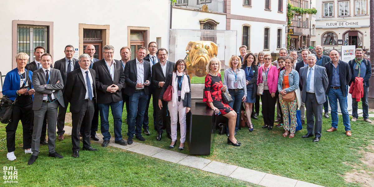 Visite privative de l’exposition l’Industrie Magnifique pour les adhérents de l'UIMM Alsace ! Parce que l'industrie est Magnifique et qu'il faut le dire ! 
#LIM18 #Industriemagnifique