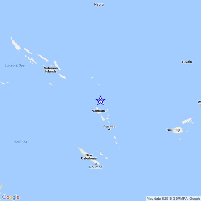 INSIMU_EqInfo's tweet photo. 🔴 Sismo ⚠ 
4.8 (Mb) - 48 km al O de Sola - Vanuatu.
UTC: 2018-05-11 13:17:48.
Detalles en https://t.co/VbZ1pmq1Qi
#temblor #sismo #earthquake #Sola #Vanuatu
Admin: @ChileAlertaApp https://t.co/nuivwMf9d6