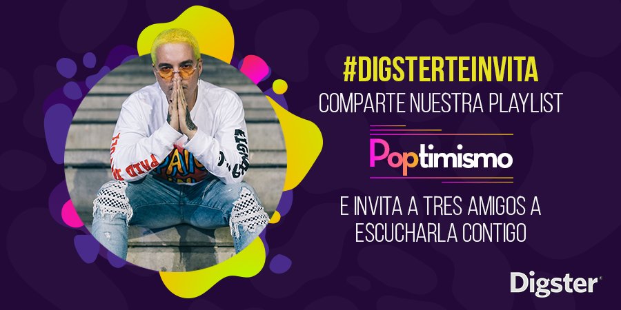 UMusicMexico's tweet photo. ¡#DigsterTeInvita al V⚡bras Tour de @JBALVIN en 🇲🇽!
Sigue la playlist Poptimismo en @SpotifyMexico, en un tuit compártenos un screenshot y arroba a tres amigos y a @UMusicMexico.
¡Los tuits con más RTs ganan!
Consulta TyC aquí
👉 https://t.co/yePyk7KT6U https://t.co/DCCAvg2PwC