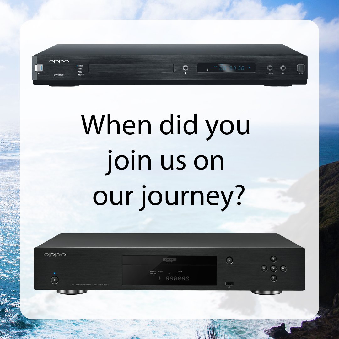 Friends and fans, where in our journey, which began in 2004, did you join us? Were you there for the very first DV-983H DVD players? Will you soon be joining us on the tail end with a UDP-203 heading your way soon? Or did you join us some time in between? Let us know!