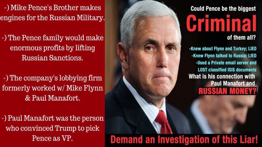 MoireGarner's tweet photo. @BryanDawsonUSA @laureldavilacpa Pence is a bald faced liar as he praises Trump &amp; has no problem with Trump's many prostitutes and marital indiscretions! #PenceLies #PenceFakeChristian #Pencehypocrite #ImpeachTrumpPence https://t.co/56XVjWqieY