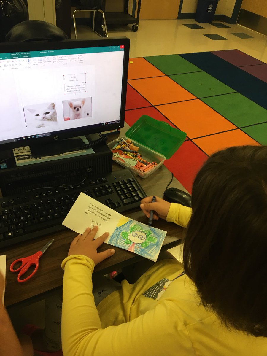 mirna_ulloa's tweet photo. @john_w_moran 3rd Graders @NISDEllison are all creating their project on Publisher. Thank you notes for amazing dads too!
This is a reminder that quality time spend with kids is never wasted. #thisdadrocks #NISDECT #EllisonInspired #EllisonStrong https://t.co/4OWL0EJhTf