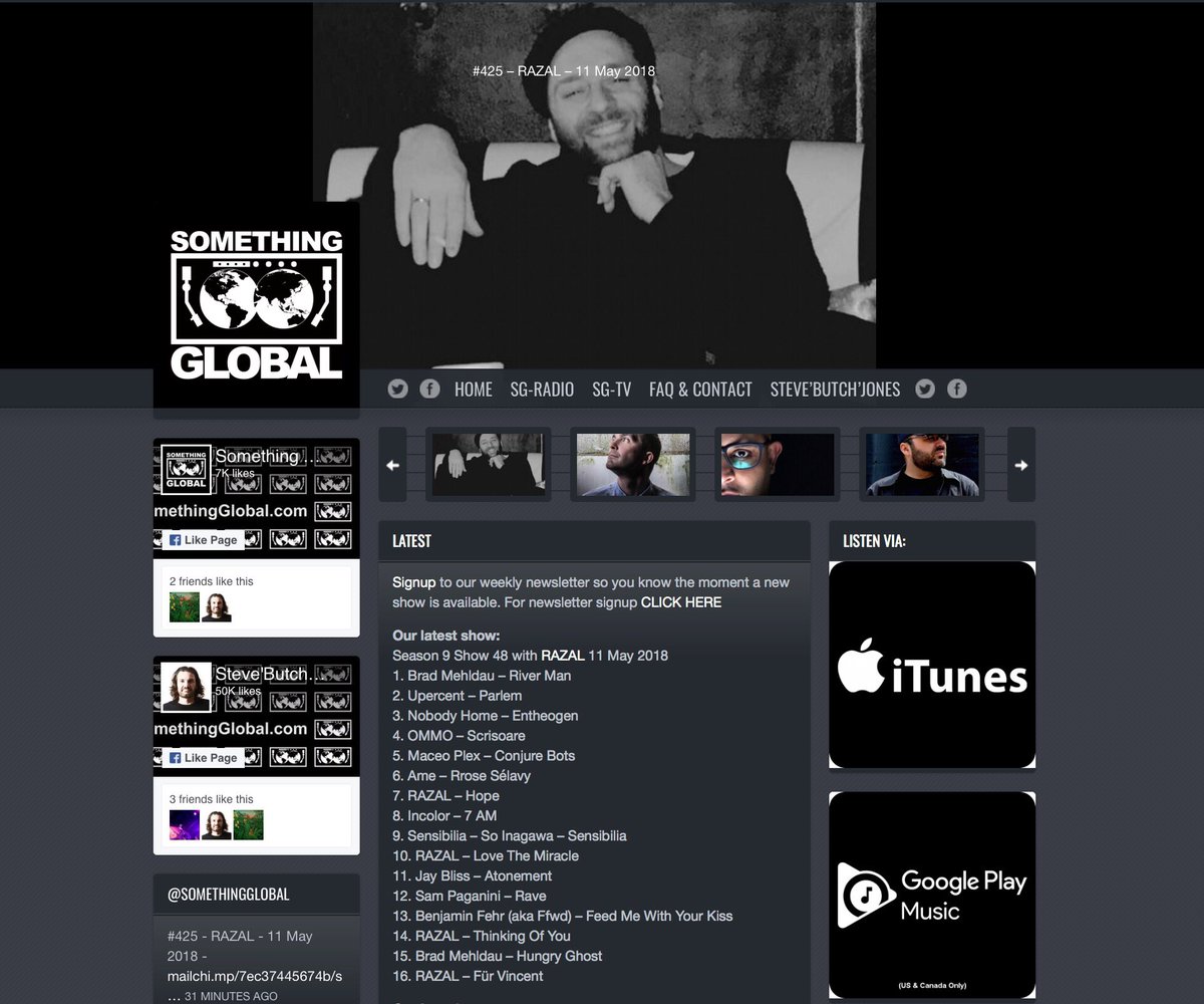 NachbebenBar's tweet photo. RAZAL -Guest Mix for „Something Global“ Radio #Deephouse #Techno #radio #Djset #radioset #berlin #electronicmusic #razal #nachbebenrecords https://t.co/CjbUnfBEYj