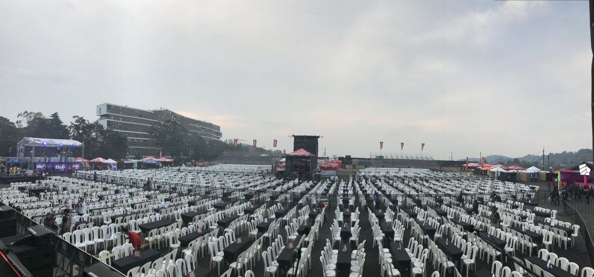 PremiumEventsGt's tweet photo. Así se miraba el venue previo al concierto, un montaje para 7,000 personas. #Timbiriche #Guatemala https://t.co/pZ19NTQcKi