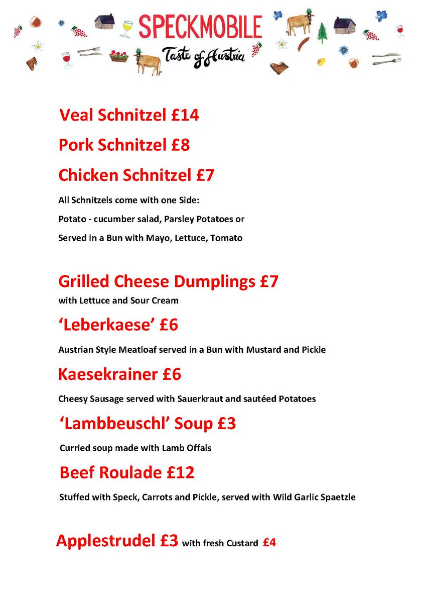 Speckmobile's tweet photo. our Menu this weekend at @MaltbyStMkt #Arch76  looking forward to see you there https://t.co/VSOKeVLyju