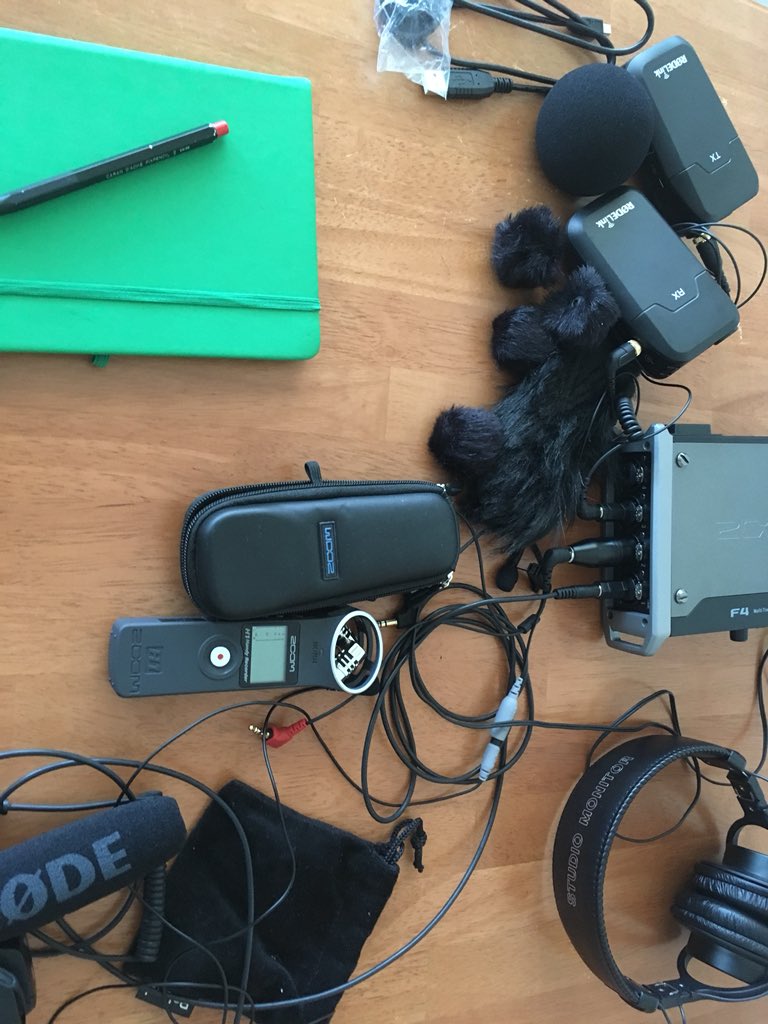 Now getting ready for some serious sound recordings and street interviews