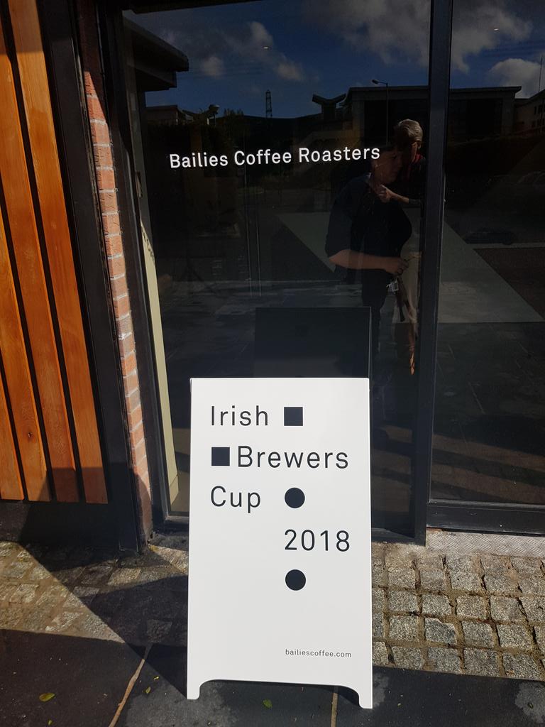 SCA_Ireland's tweet photo. The sun's out and we're ready for tomorrow's Brewers Cup competition 2018 @BailiesCoffee #IBrC https://t.co/jlizDJRmqp