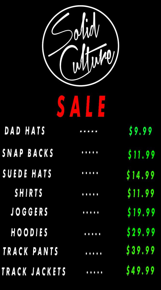 Solid_Culture's tweet photo. Flash Friday Sale that you don’t want to loose out on. https://t.co/rJ2EyLkmrA https://t.co/Qby3IJtaWr