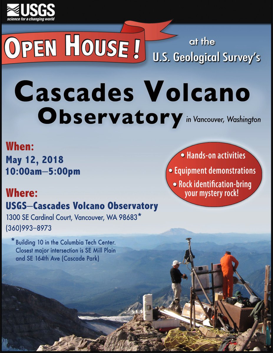 Tomorrow! Join our friends at the Cascades Volcano Observatory for a day of hands-on science fun!