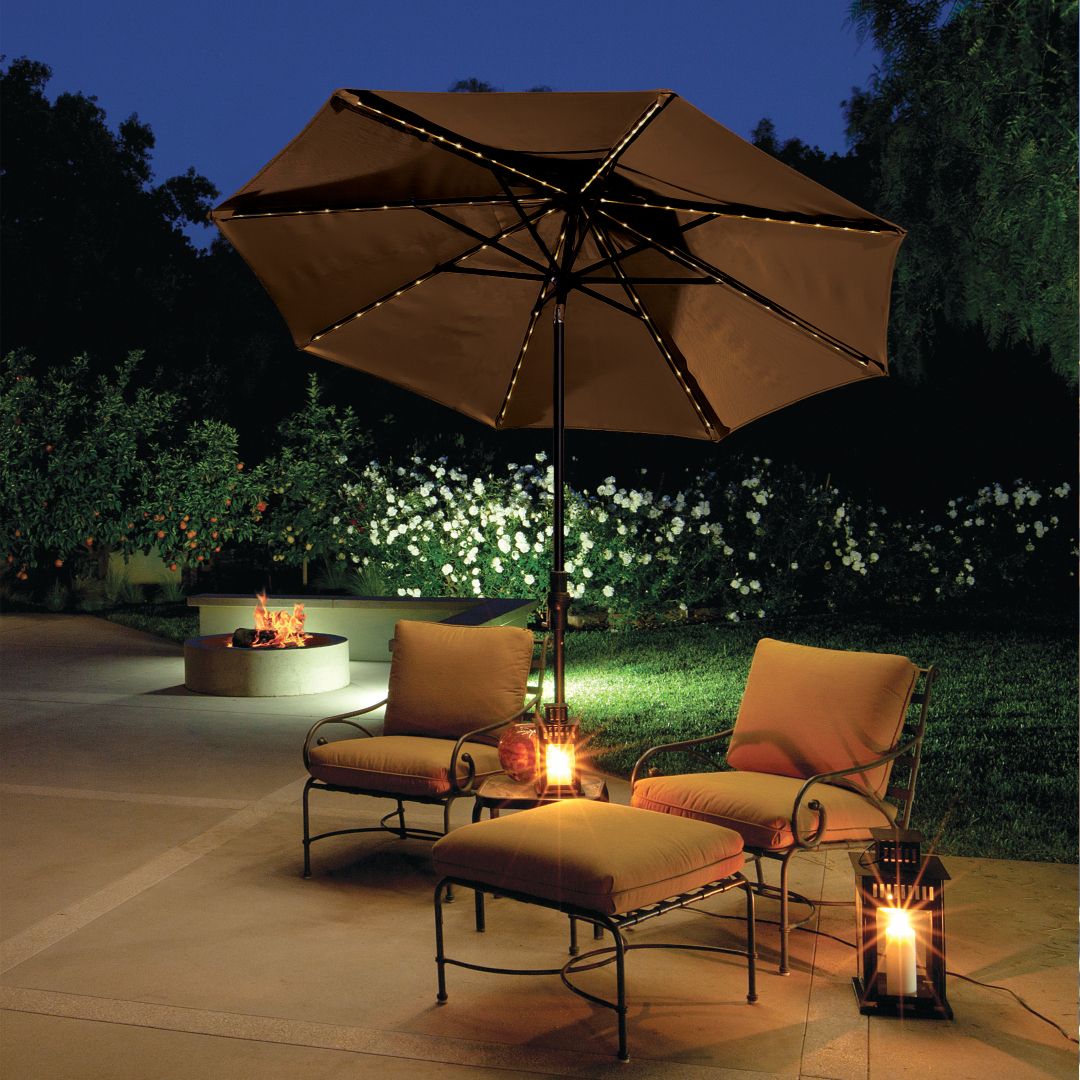 RichsForTheHome's tweet photo. Add sparkle to outdoor evenings with the Starlight market umbrella by Treasure Garden. https://t.co/oBPxVh4XFm