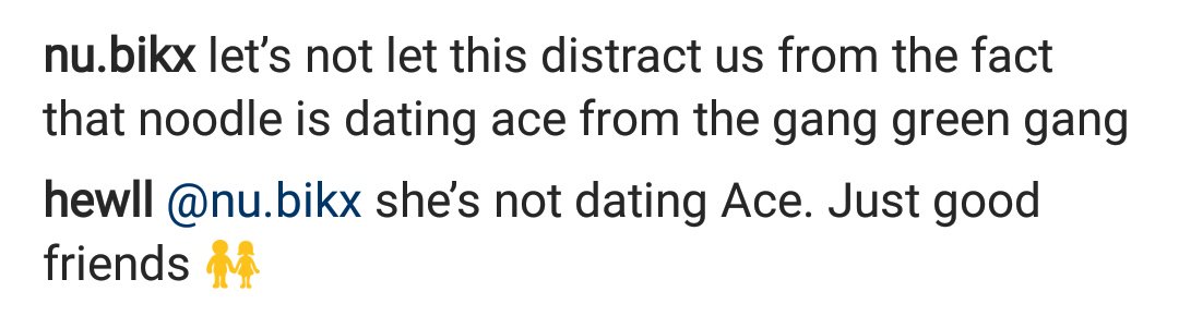 Noodle dating