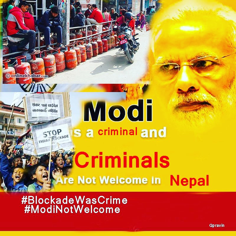 AnoopSinghSuddu's tweet photo. #ModiSaySorryForBlockade
#VoteForLiarPM
#ModiNotWelcomedInNepal https://t.co/Aa7HknEIQv