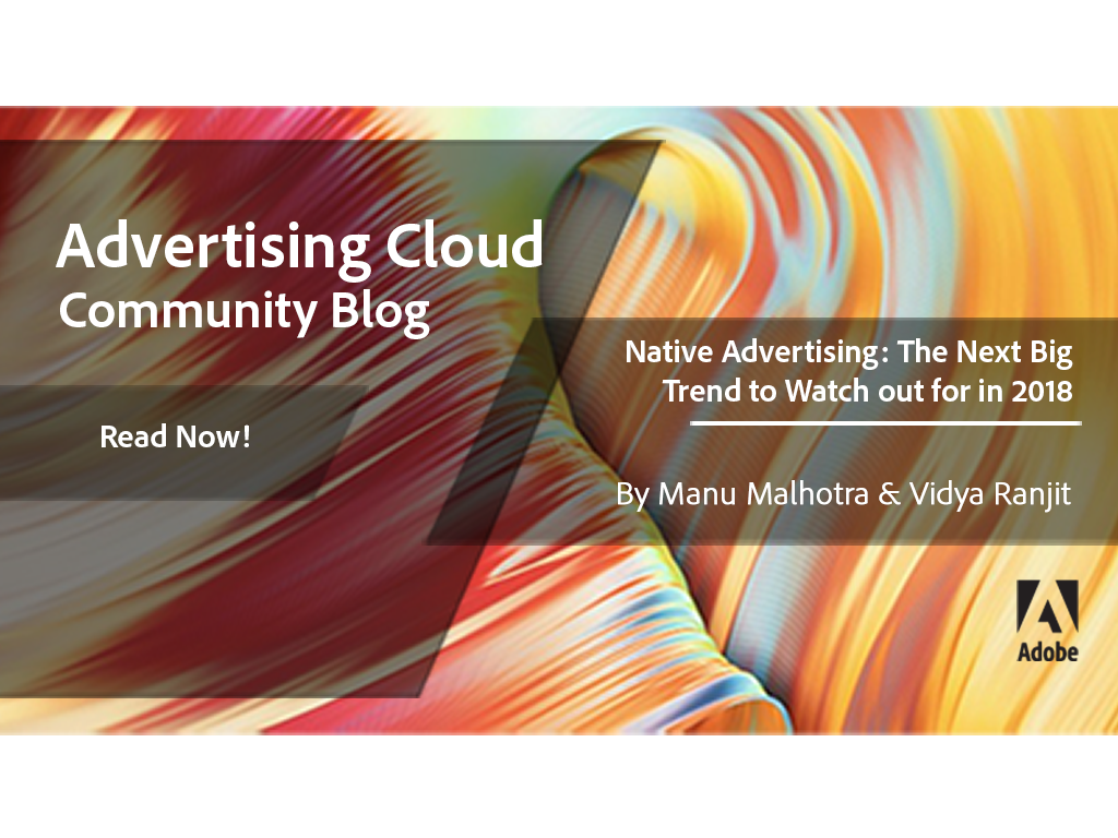 AdobeExpCare's tweet photo. How do you keep Ads contextually #relevant, #timely and #personalized? Learn about the rise of #Native #DisplayAds and their different types and how #Adobe #AdvertisingCloud capability can support it. Read this #community #blog - https://t.co/J4jBii0YyM
#adtech #martech #smm https://t.co/gJqGIuS9Xu