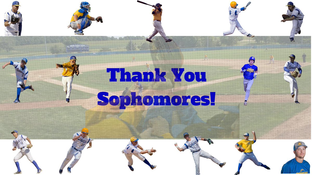 ICC_CougarBsbll's tweet image. As our sophomores play their final home game on Thome Field, we just wanted to say Thank You!