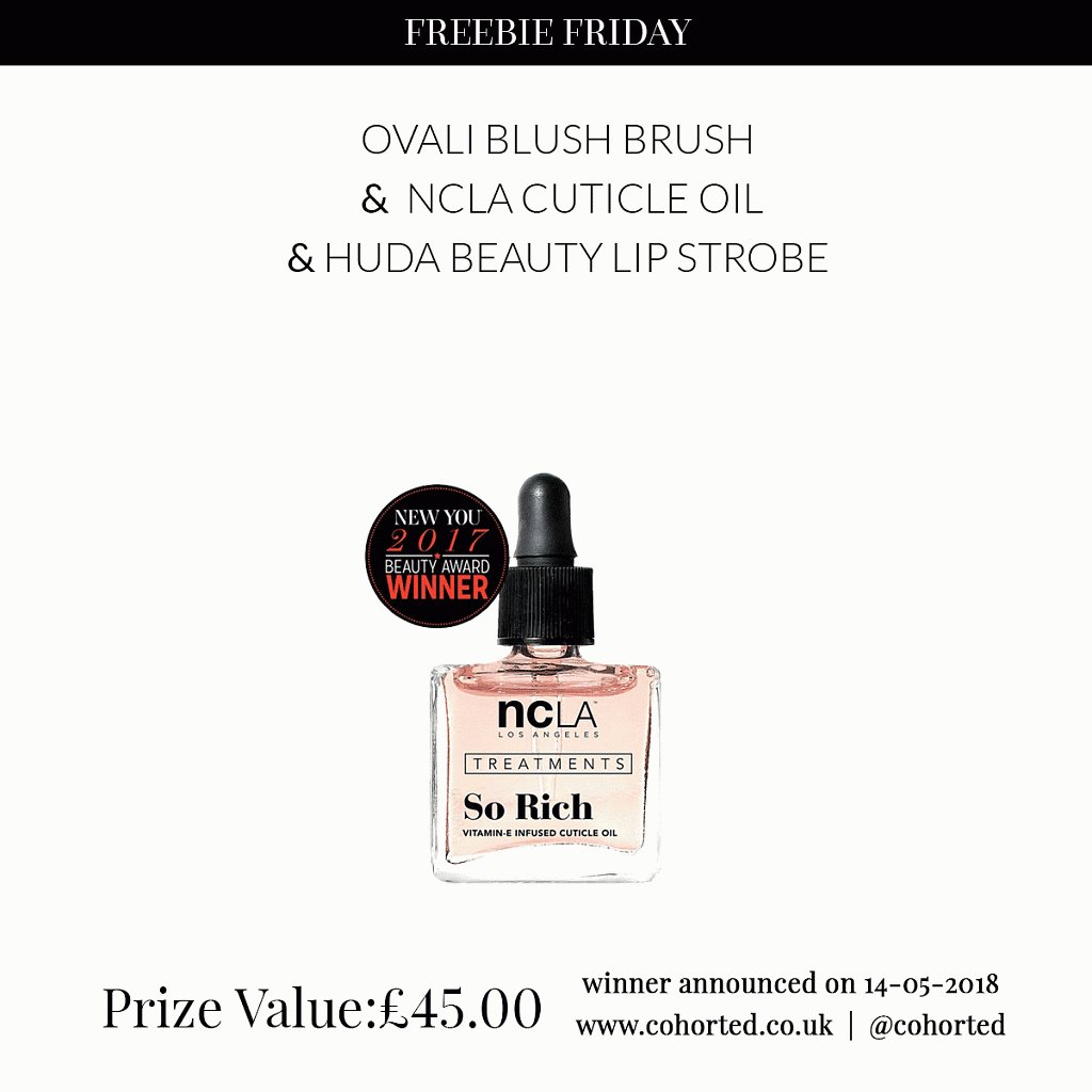 cohorted's tweet image. RT + FOLLOW @cohorted @nclabeauty for a chance to #WIN amazing beauty bundle worth £45.00! 🙌 #FreebieFriday #Competition #giveaway
