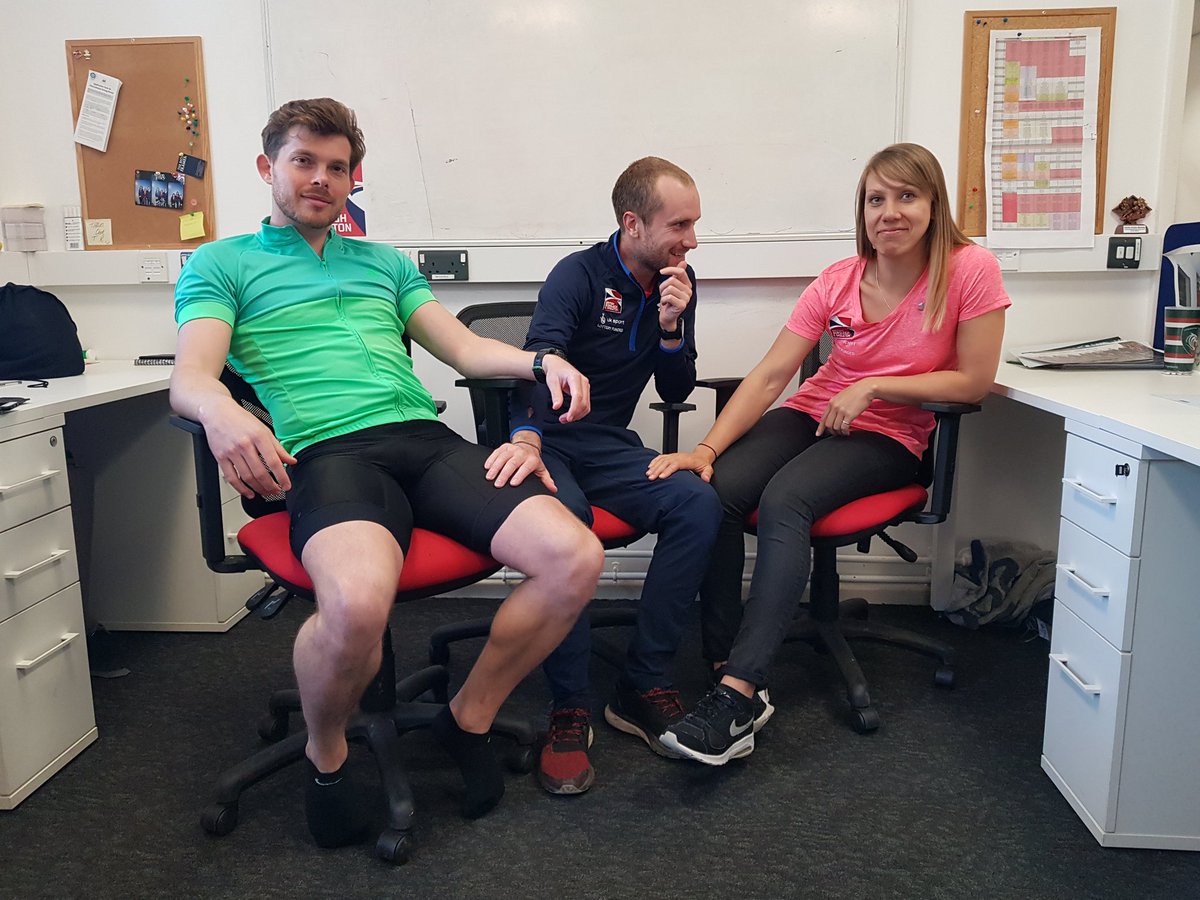LizYarnold's tweet photo. Scenes from inside the @The_BBSA camp!! Luckily it's almost time for Jimmy to cycle away and everyone else have a good weekend! π¬π§ #SkeletonFamily https://t.co/4FFa3HNAB7