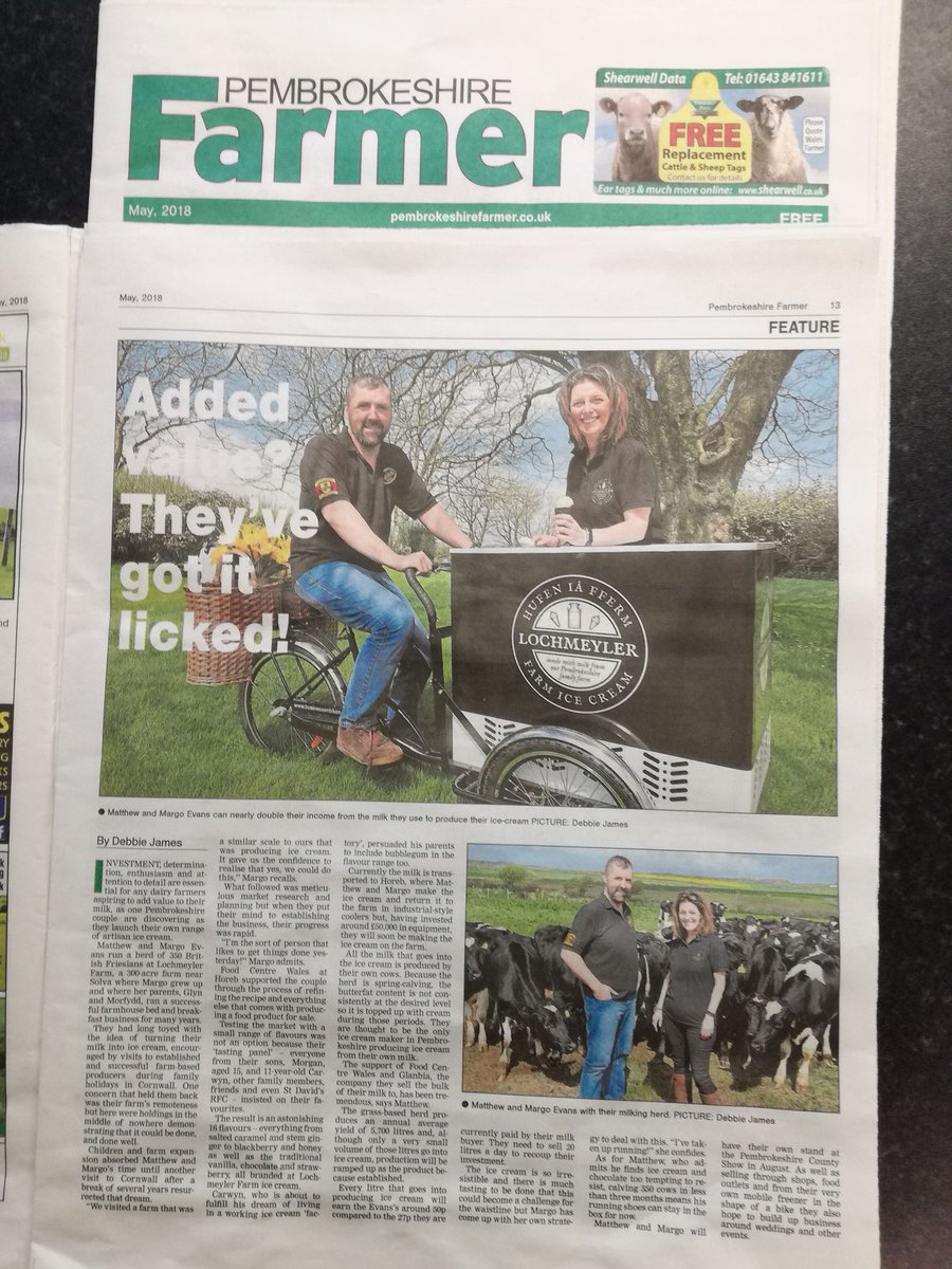 Made it into the #PembrokeshireFarmer <a href="/lochmeylerdairy/">MatthewEvans</a> <a href="/lochmeyler/">Lochmeyler Farm Cott</a> :-) xxx
