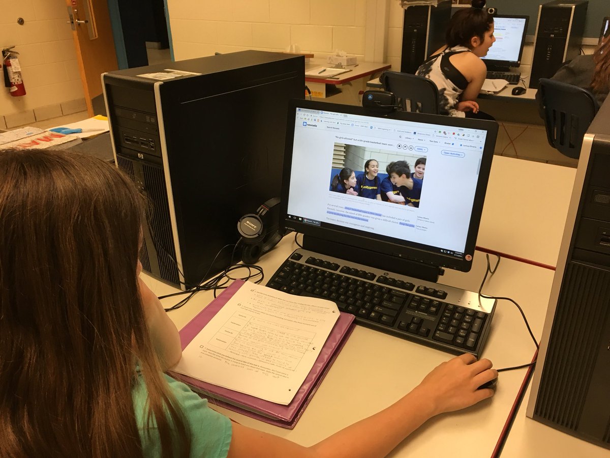 GreggNewtonNRSD's tweet photo. 6th gr ELA using @Newsela in the i-Lab today. Self-directed non-fiction text set exploration project #lbmslearns #learningwithchoice #personalizedlearning @LBMSPrincipal @qburks8 https://t.co/FqwVqLZsrE