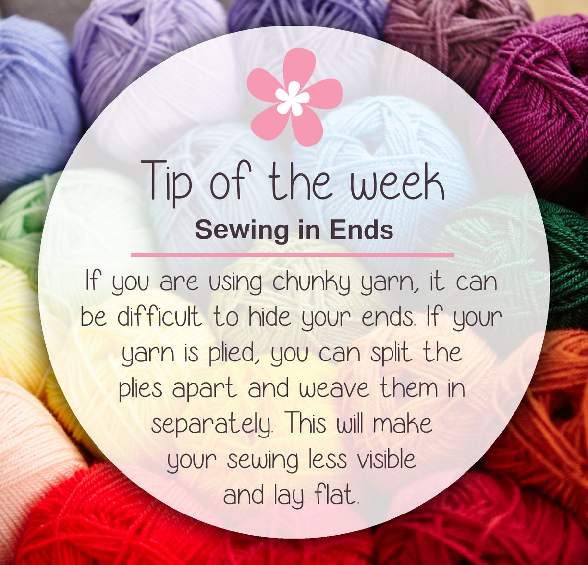 Have you ever tried this sewing in technique when working with chunky yarn? Happy Friday everyone, it’s come around quick! #TOTW #StylecraftTOTW #TipoftheWeek